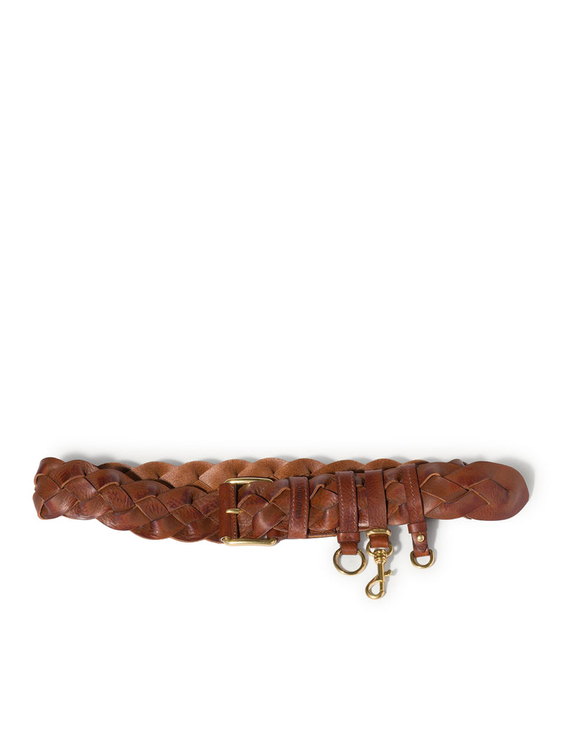 CINTURA IN PELLE INTRECCIATA