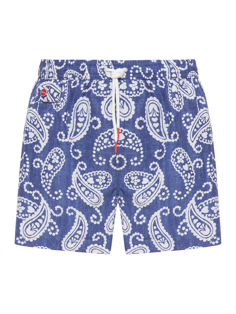 COSTUME DA BAGNO IN TESSUTO TECNICO CON GRAFICA ALL OVER