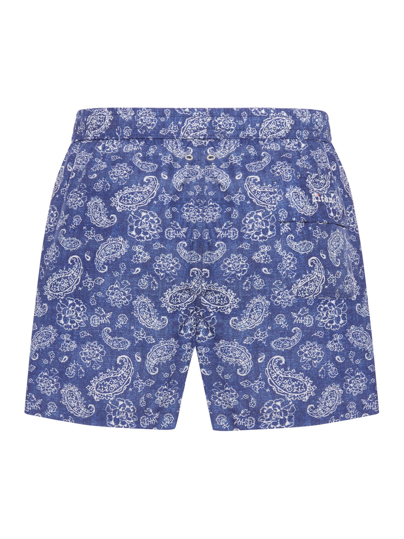 COSTUME DA BAGNO IN TESSUTO TECNICO CON GRAFICA ALL OVER