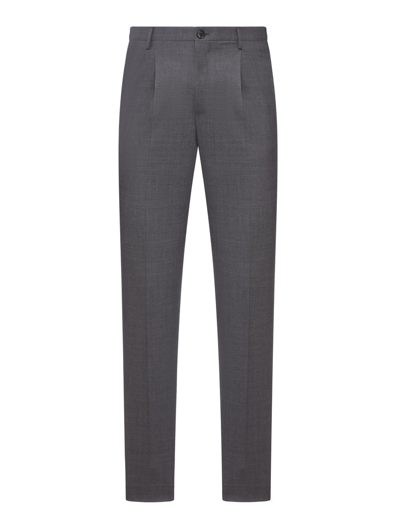 PANTALONI SARTORIALI TAPERED FIT CON PINCES