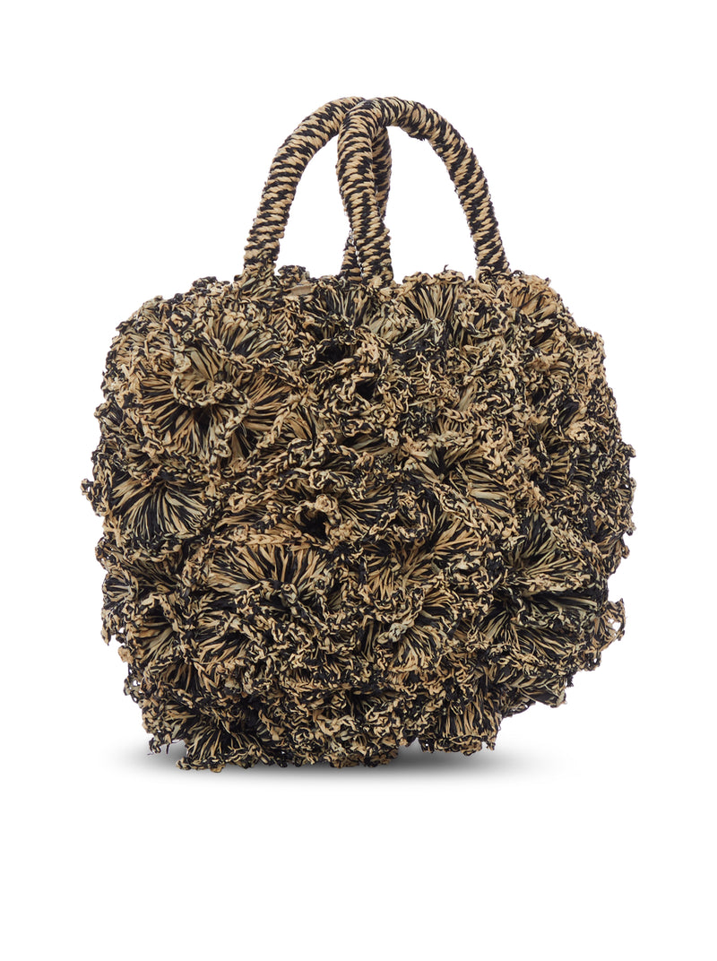 BORSA CORAL IN RAFIA