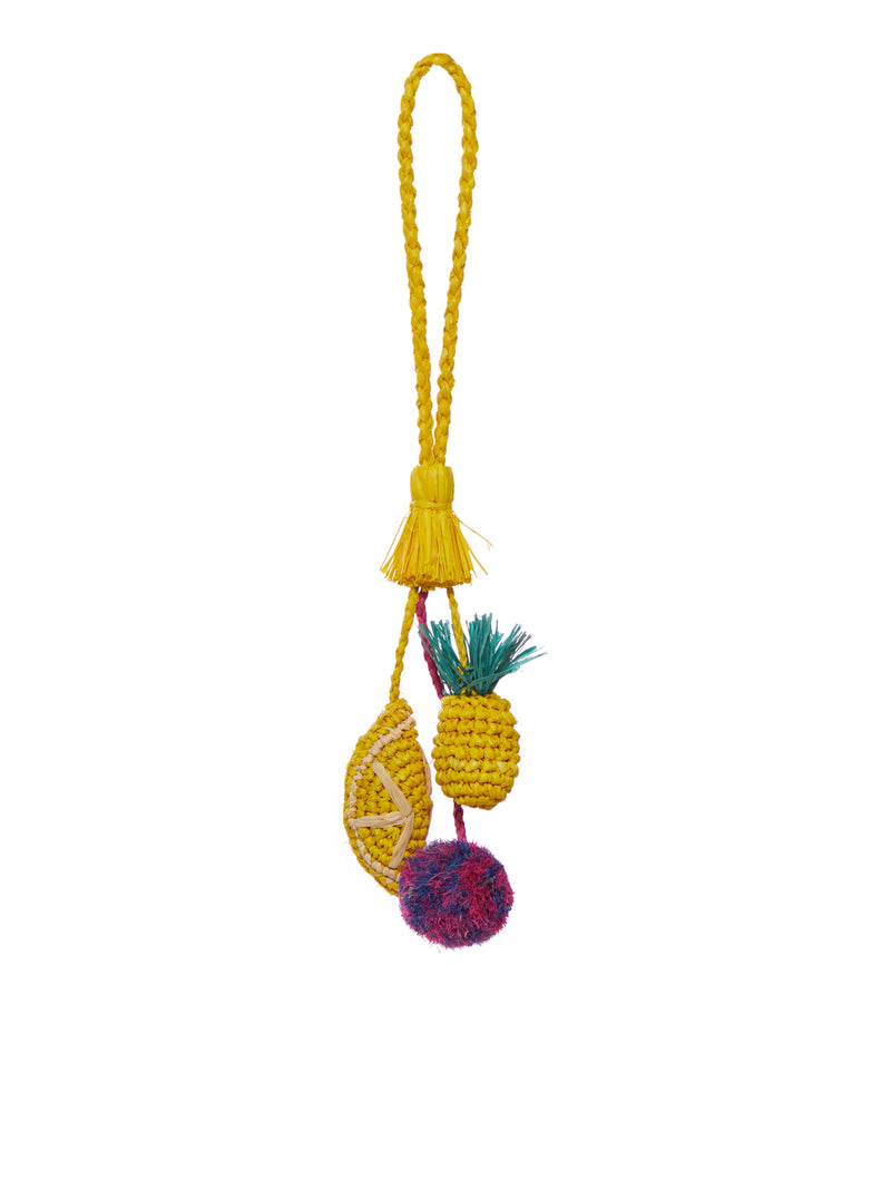 CHARMS PINEAPPLE DECORATIVO IN RAFIA