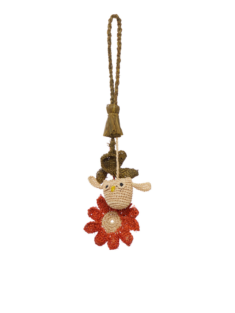 CHARMS OWL DECORATIVO IN RAFIA