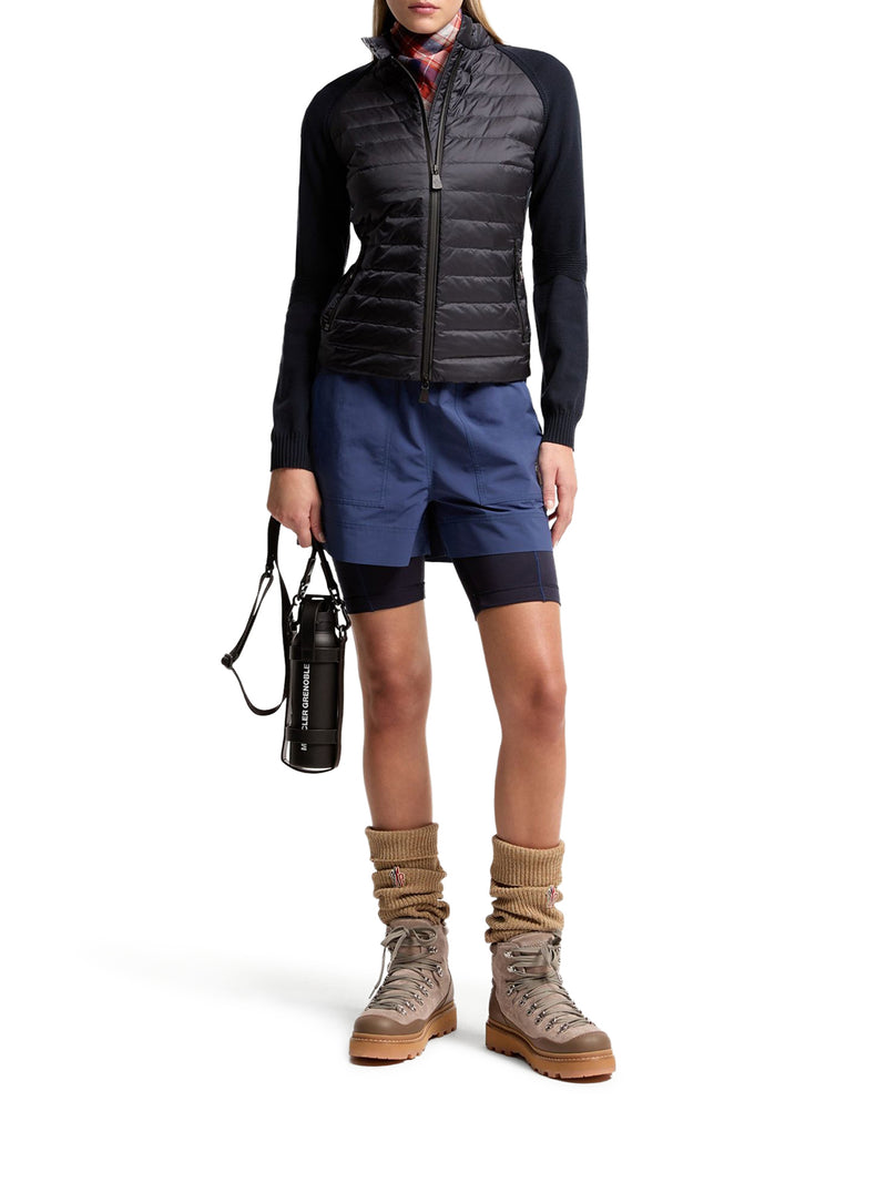 CARDIGAN IMBOTTITO CON ZIP