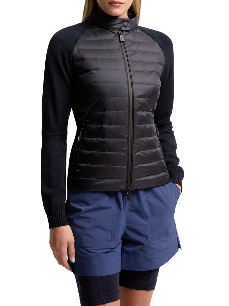 CARDIGAN IMBOTTITO CON ZIP