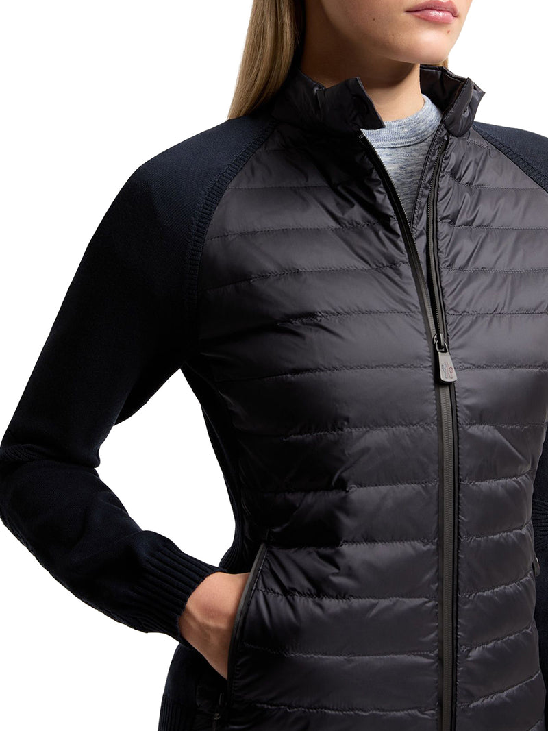 CARDIGAN IMBOTTITO CON ZIP