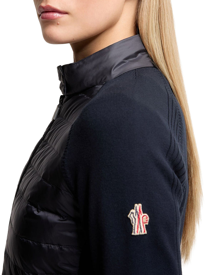 CARDIGAN IMBOTTITO CON ZIP