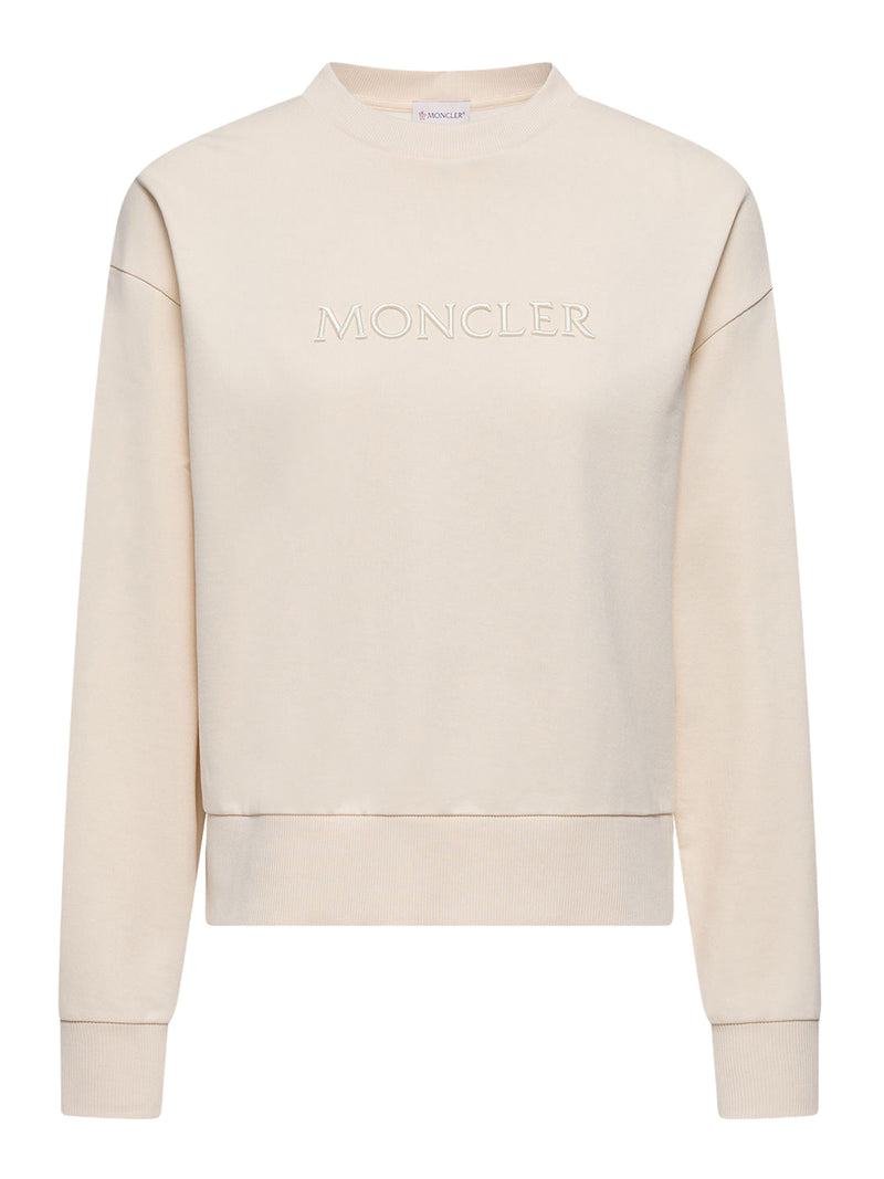 FELPA CON LOGO RICAMATO IN COTONE