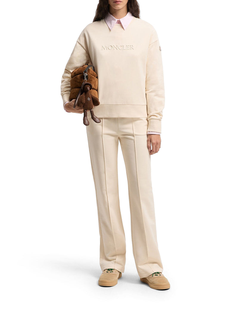 FELPA CON LOGO RICAMATO IN COTONE