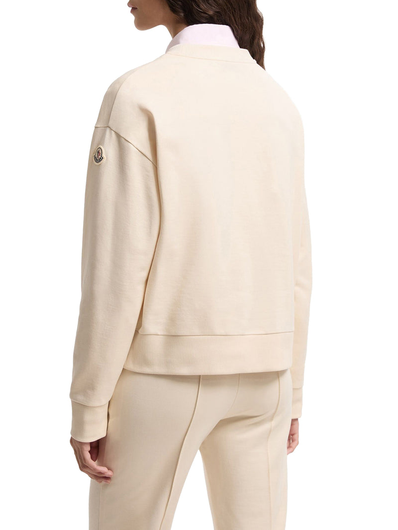 FELPA CON LOGO RICAMATO IN COTONE