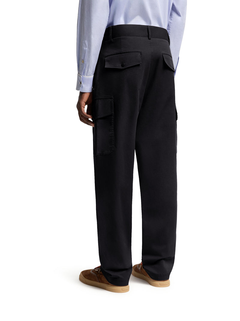 PANTALONI CARGO IN GABARDINE DI MISTO COTONE