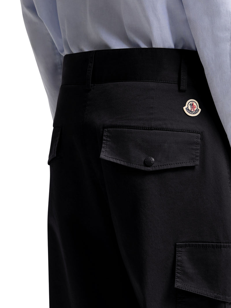 PANTALONI CARGO IN GABARDINE DI MISTO COTONE