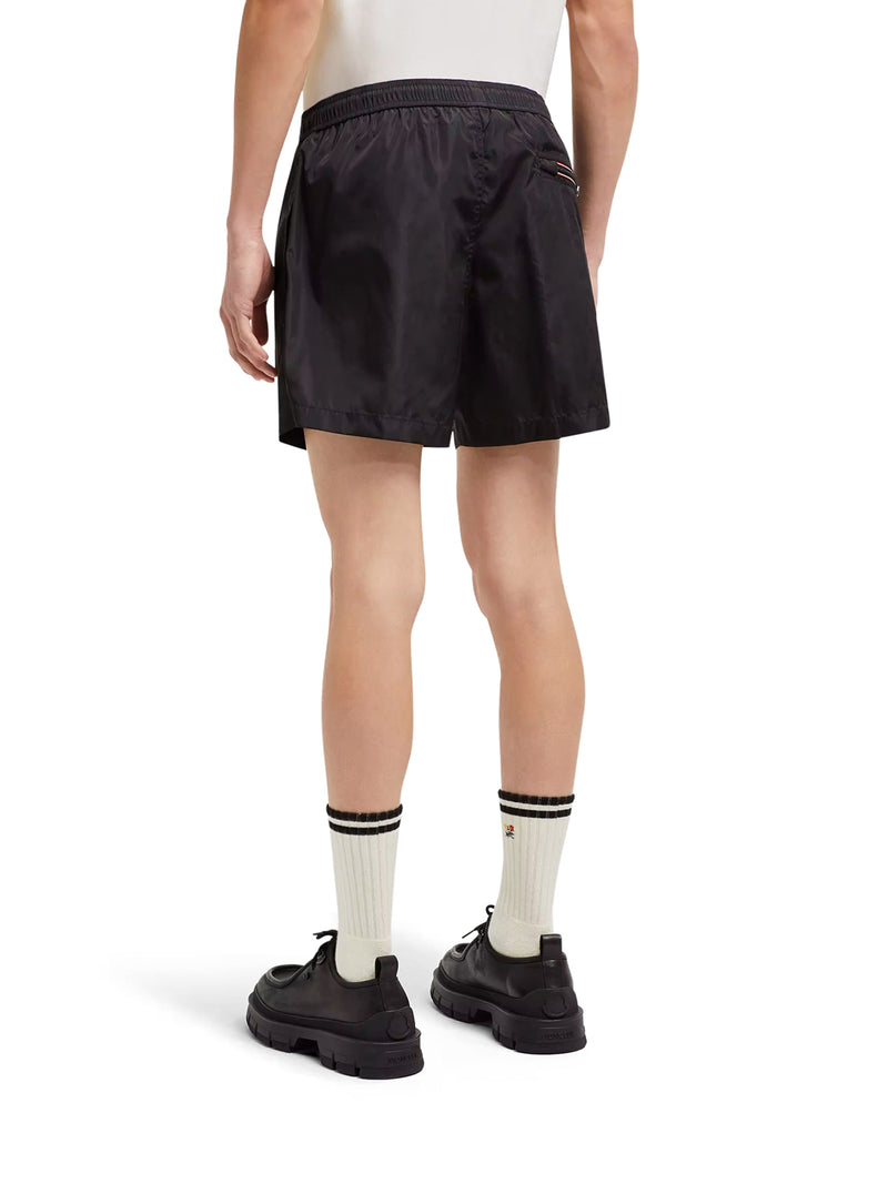 SHORTS DA BAGNO CON PATCH LOGATO