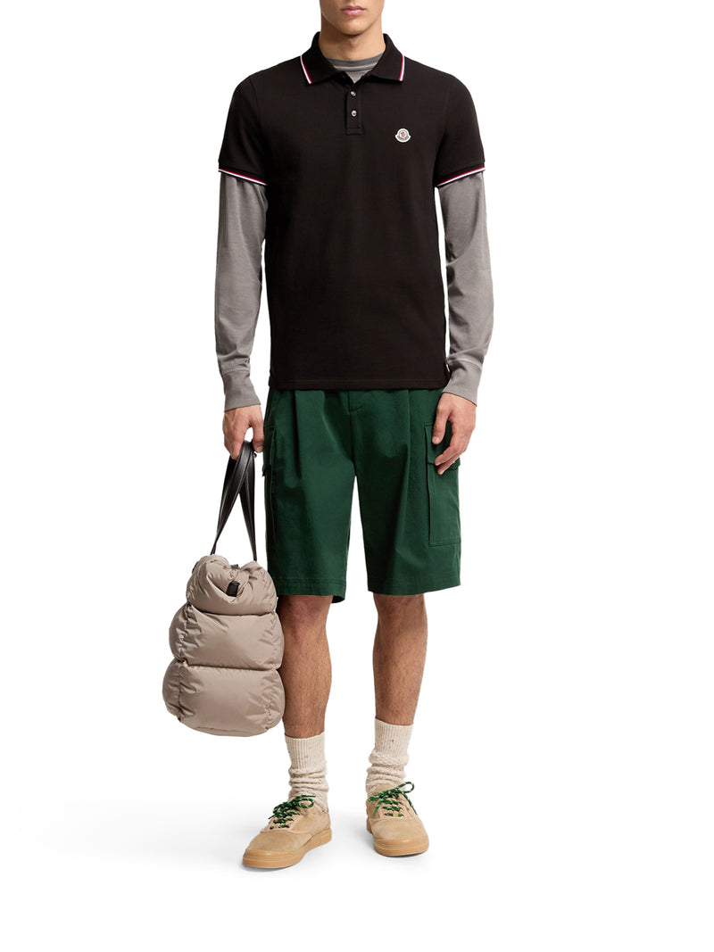 POLO IN PIQUET DI COTONE CON FINITURE TRICOLORE