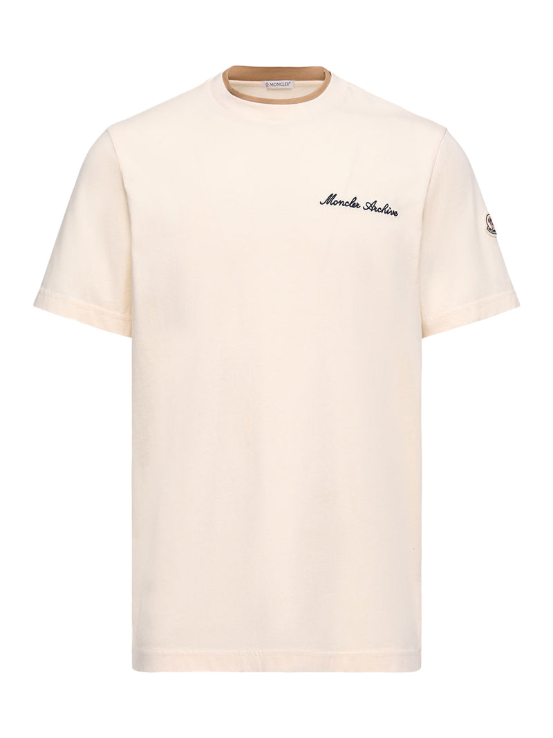 T-SHIRT CON LOGO RICAMATO IN COTONE