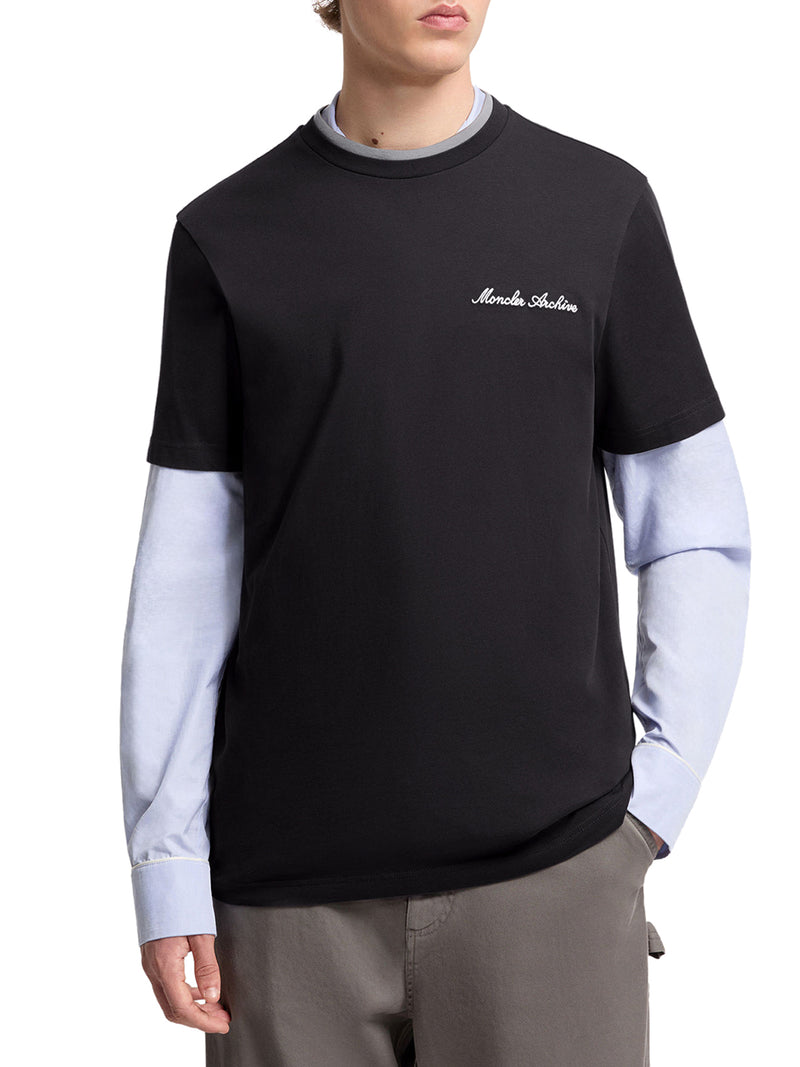 T-SHIRT CON LOGO RICAMATO IN COTONE