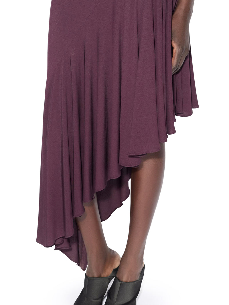 ABITO IN JERSEY FLUIDO ASIMMETRICO