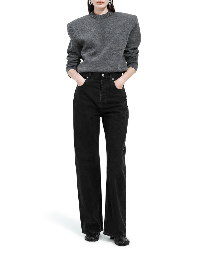 JEANS WIDE LEG IN DENIM