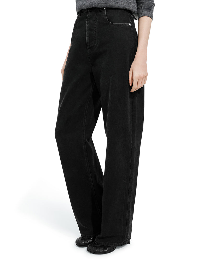 JEANS WIDE LEG IN DENIM