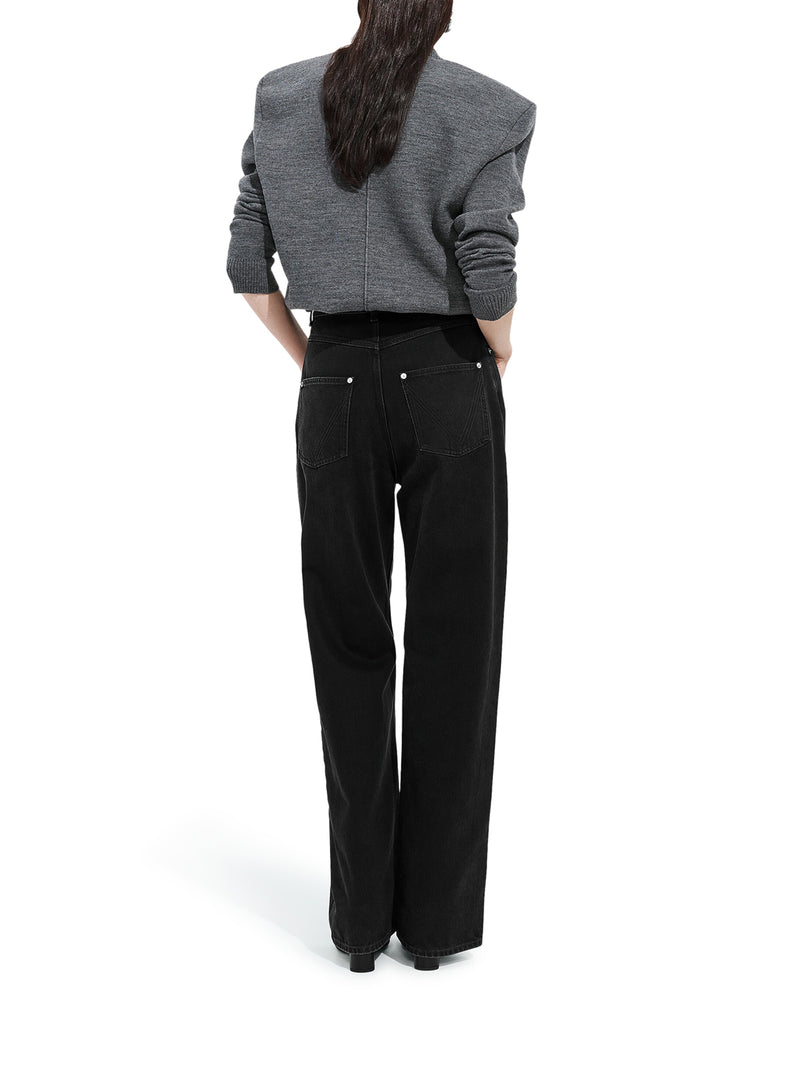 JEANS WIDE LEG IN DENIM