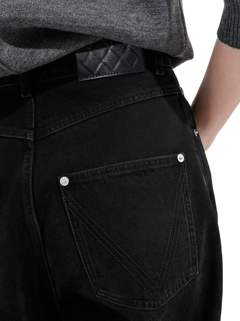 JEANS WIDE LEG IN DENIM