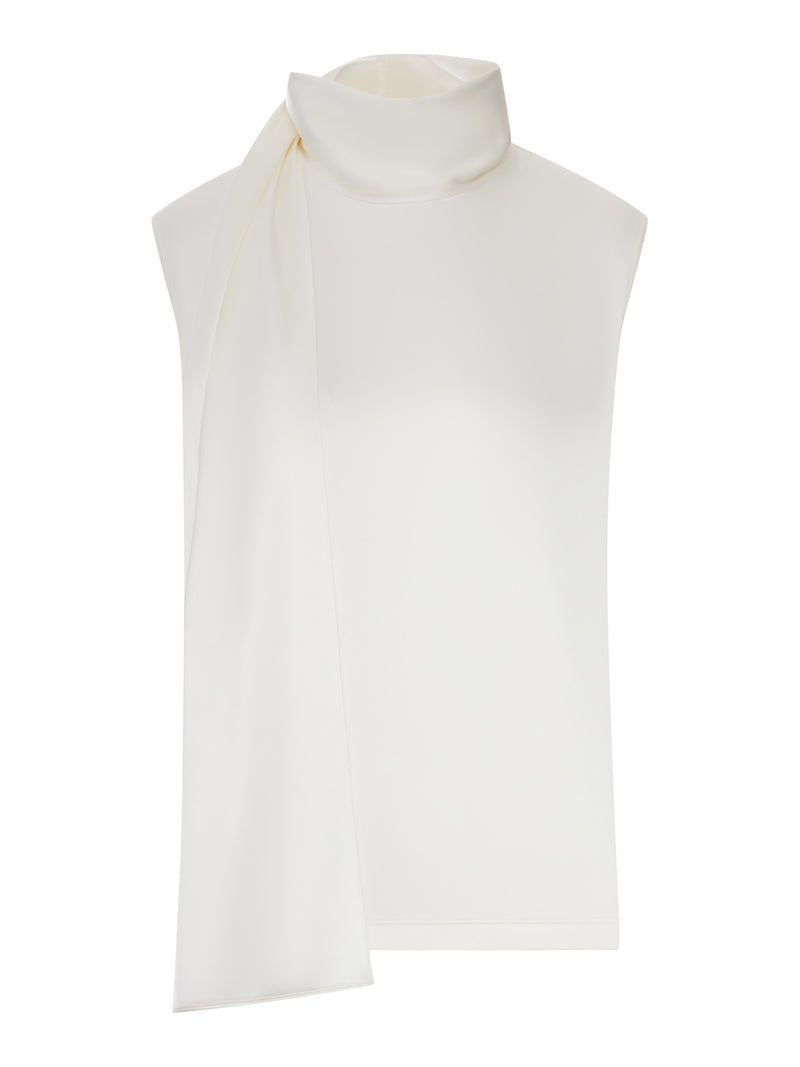 TOP IN RASO ELASTICIZZATO DI SETA