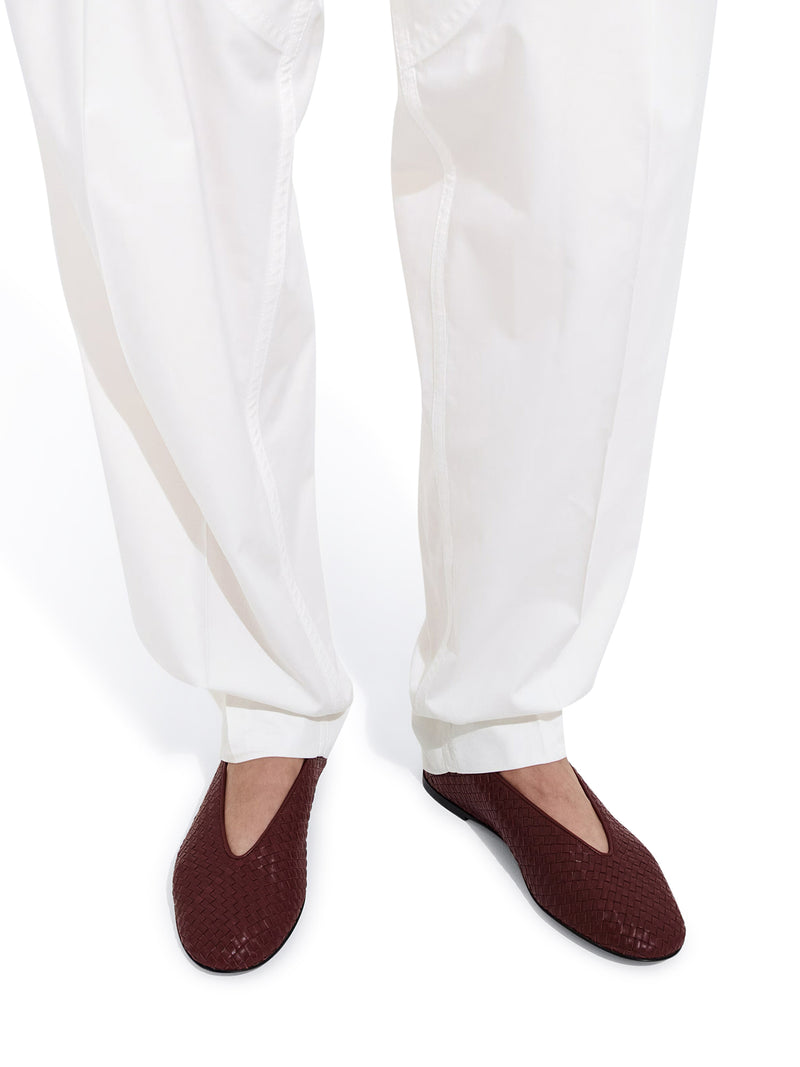 BALLERINE ROSA IN PELLE