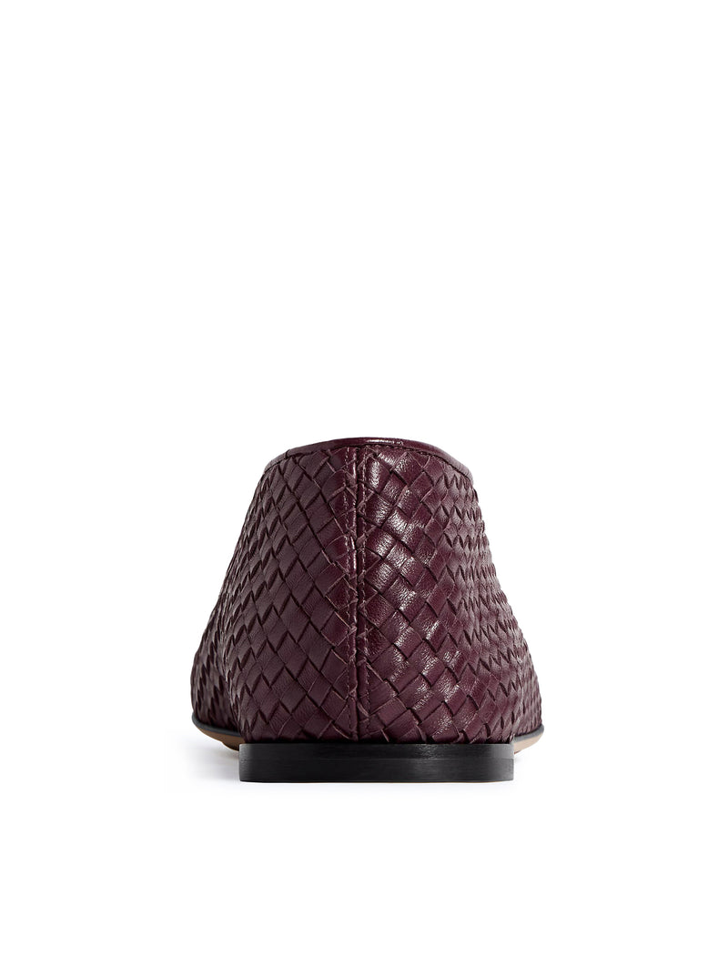 BALLERINE ROSA IN PELLE