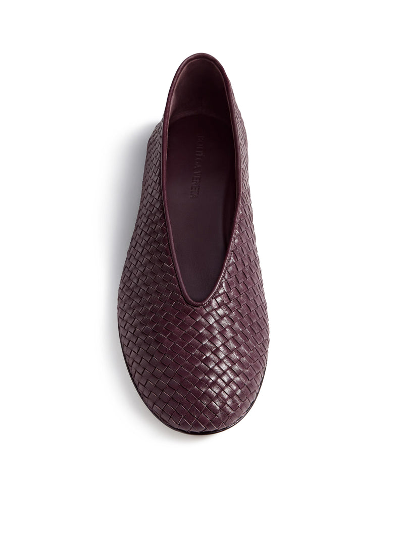 BALLERINE ROSA IN PELLE