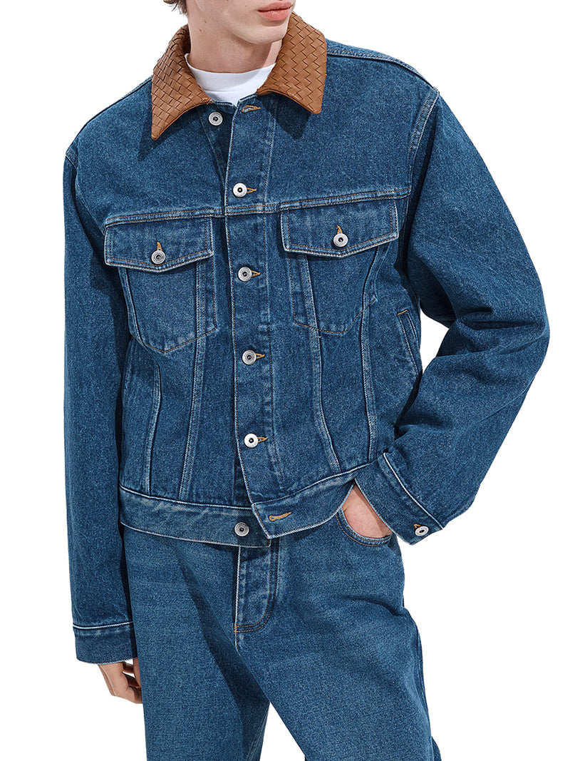 GIACCA IN DENIM LAVAGGIO MEDIO INDACO