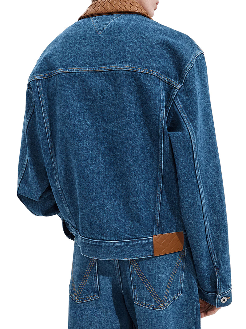 GIACCA IN DENIM LAVAGGIO MEDIO INDACO