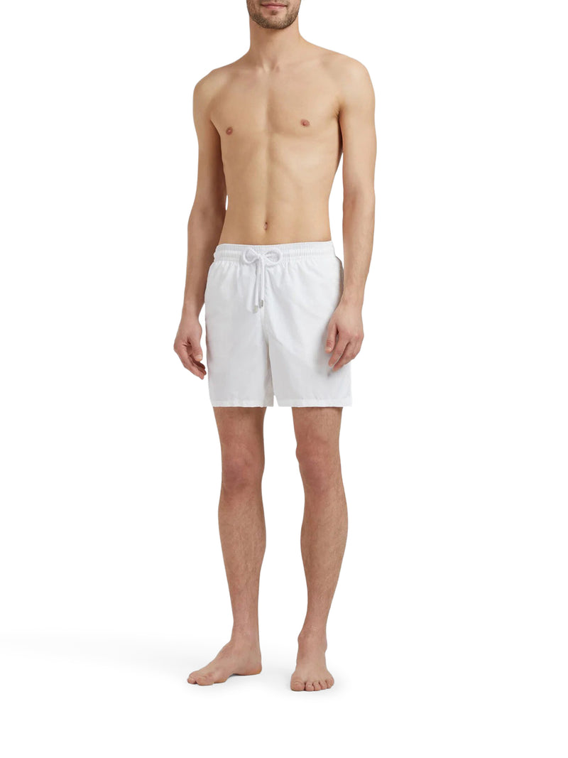 COSTUME DA BAGNO TINTA UNICA CON LOGO INCISO