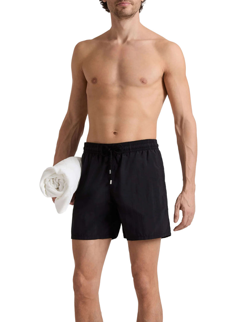 COSTUME DA BAGNO TINTA UNICA CON LOGO INCISO