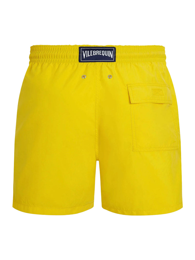 COSTUME DA BAGNO TINTA UNICA CON LOGO INCISO