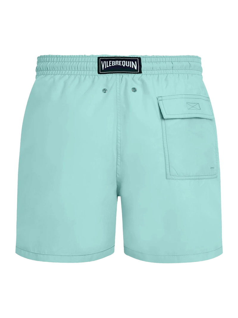 COSTUME DA BAGNO TINTA UNICA CON LOGO INCISO