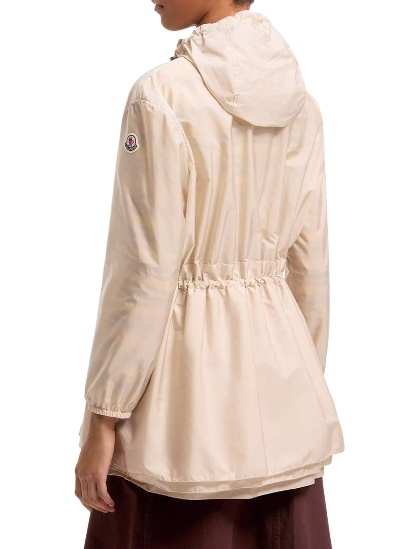 GIACCA MIDI WETEAU CON CAPPUCCIO E RUCHES