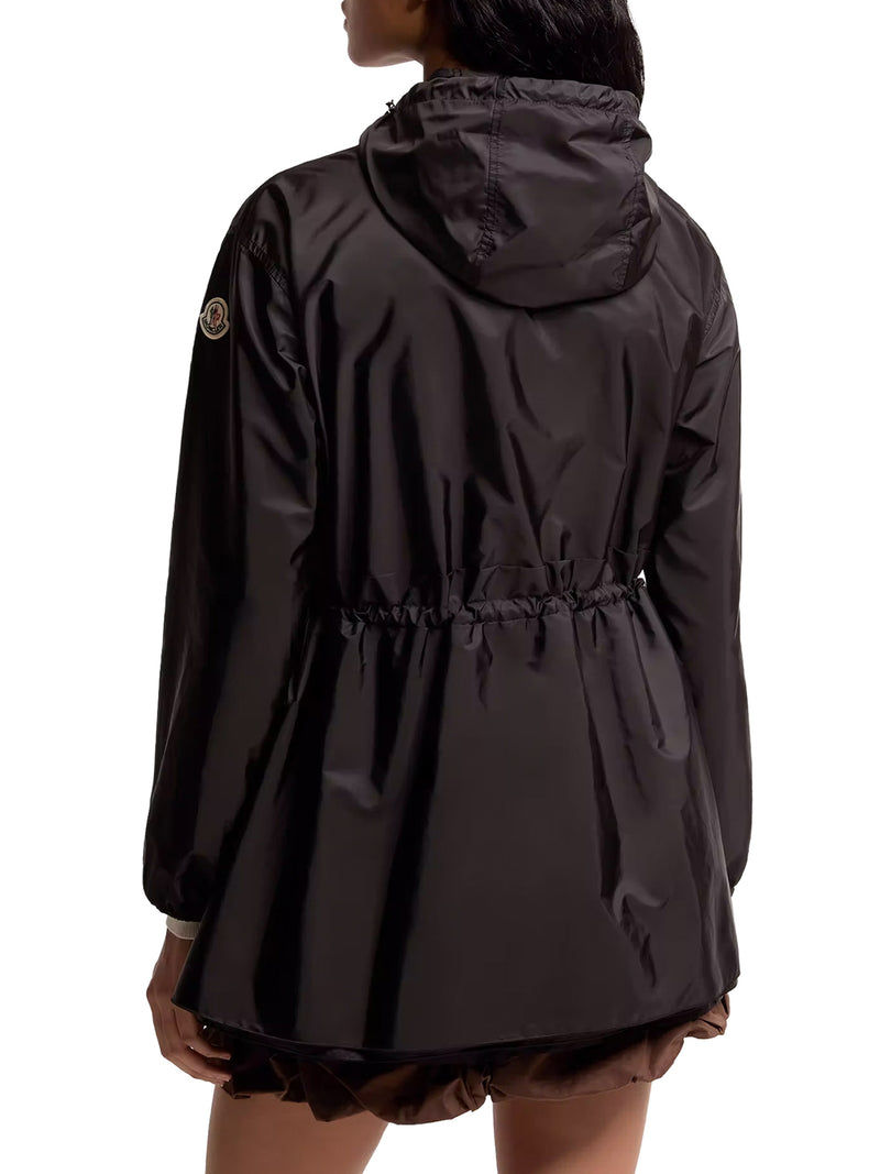 GIACCA MIDI WETEAU CON CAPPUCCIO E RUCHES