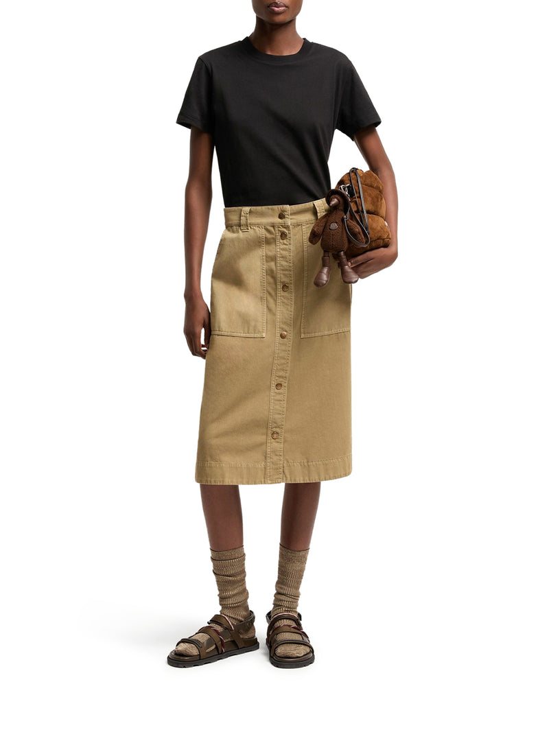 T-SHIRT CON LOGO RICAMATO IN COTONE