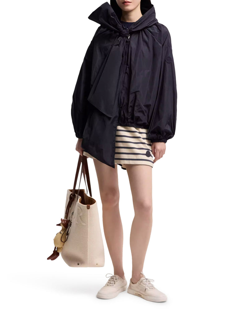 SHORTS A RIGHE CON COULISSE E LOGO