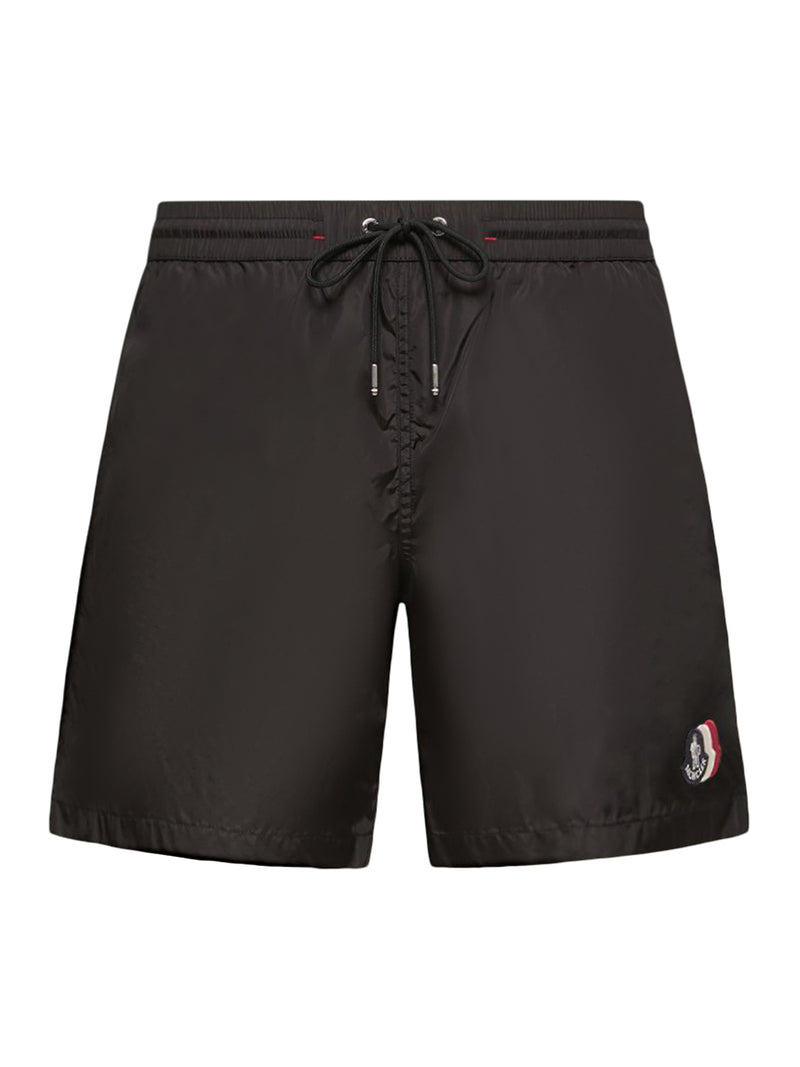 SHORTS DA BAGNO CON PATCH LOGATO