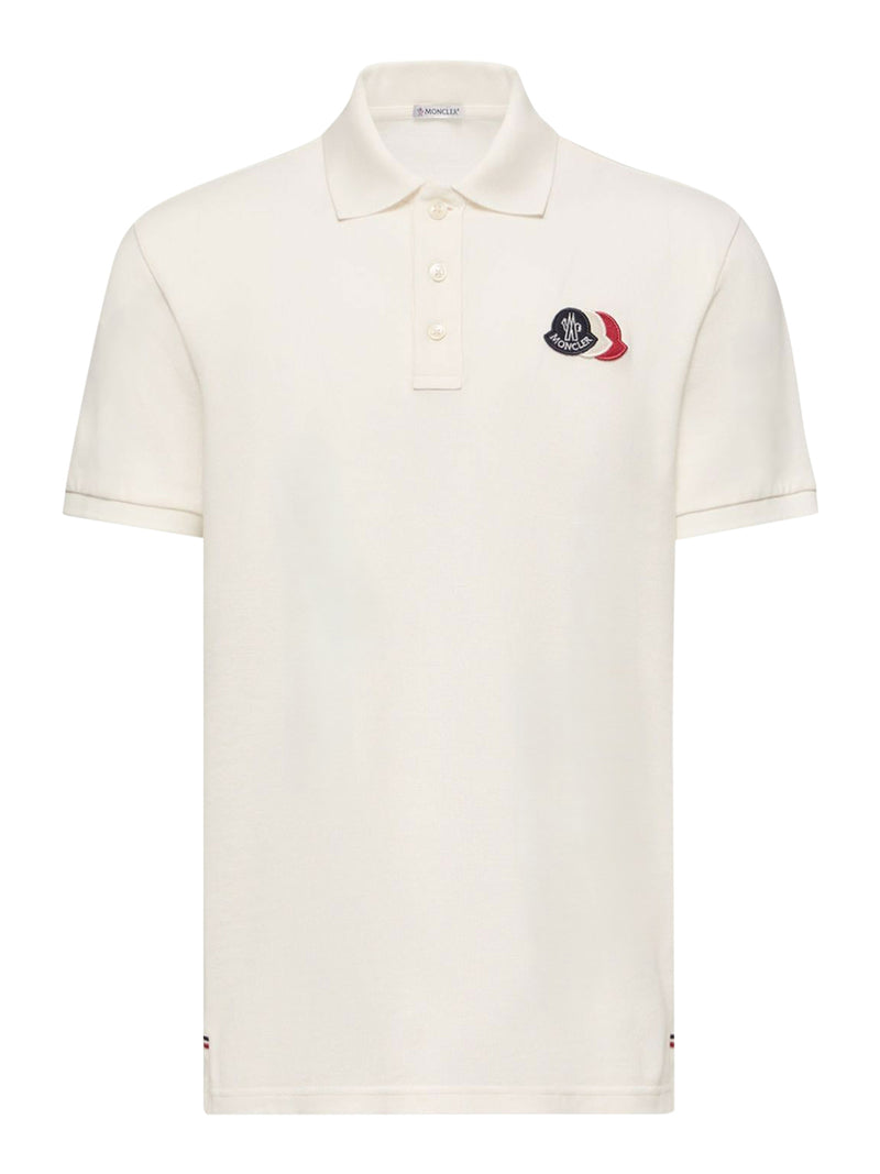 POLO IN PIQUET DI COTONE CON PATCH LOGATO
