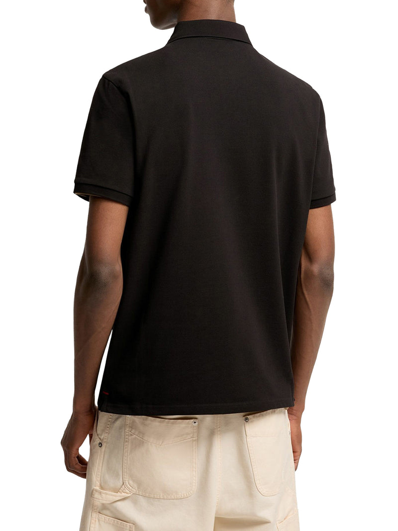 POLO IN PIQUET DI COTONE CON PATCH LOGATO