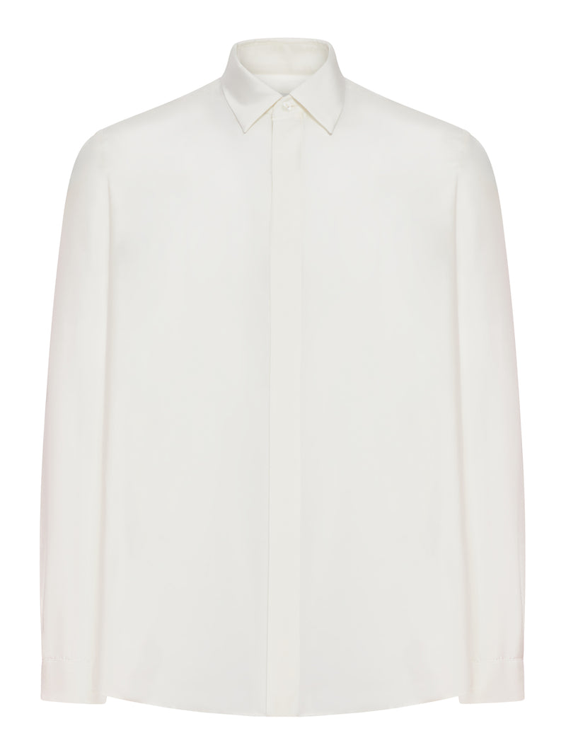 CAMICIA IN SETA CON ABBOTTONATURA NASCOSTA