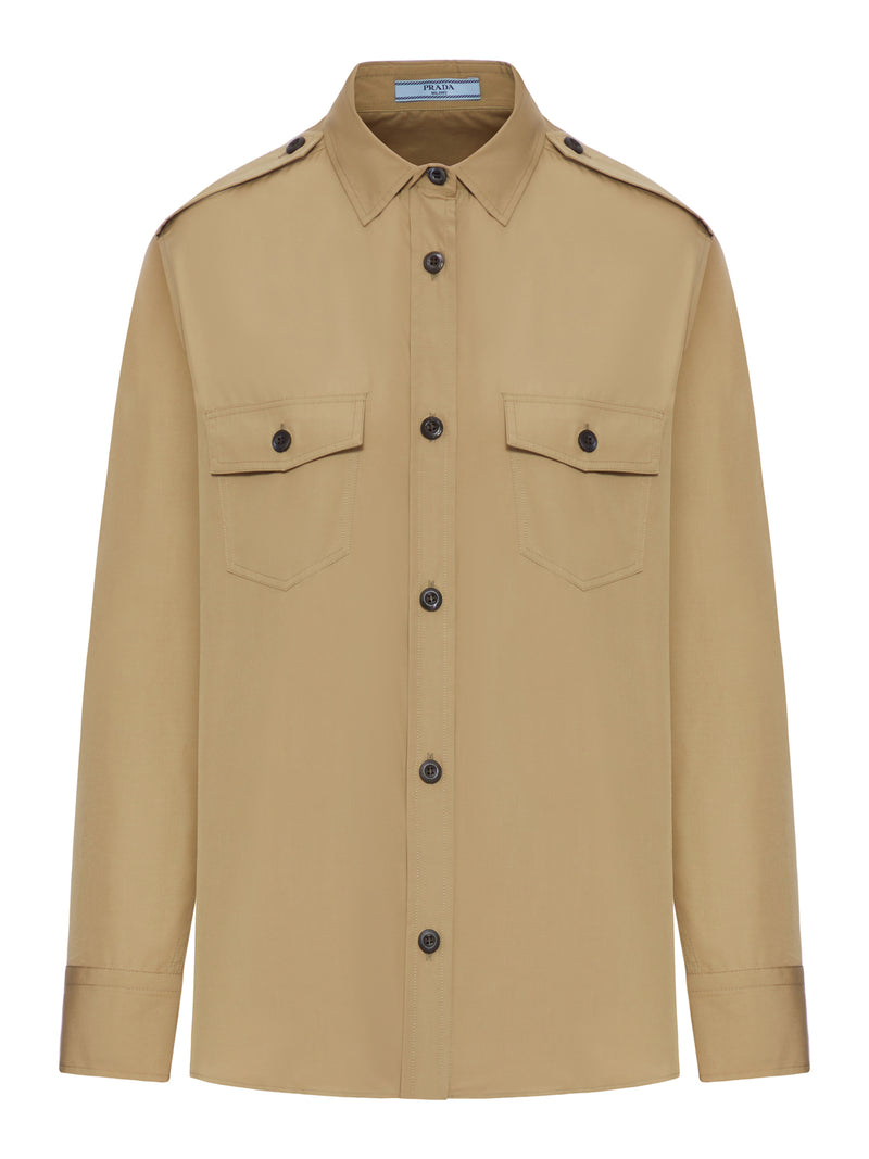 CAMICIA IN POPELINE DI COTONE