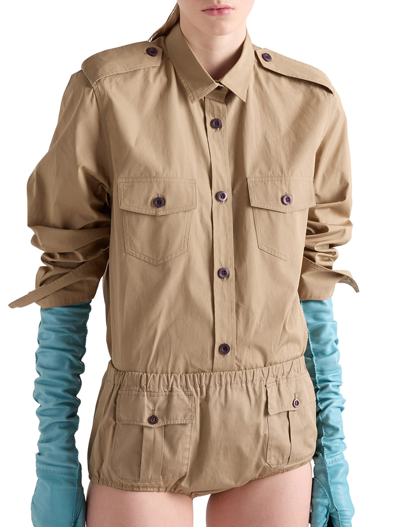 CAMICIA IN POPELINE DI COTONE