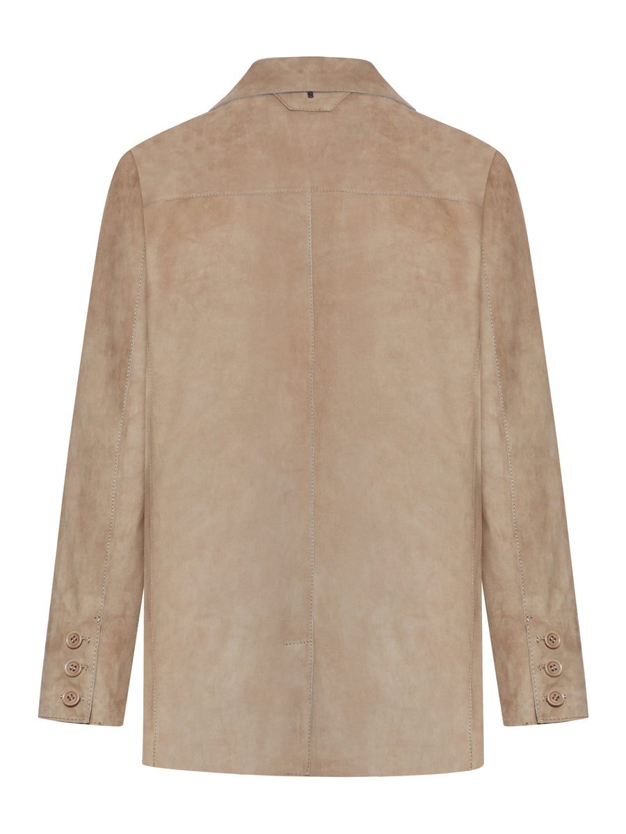 GIACCA IN PELLE SCAMOSCIATA