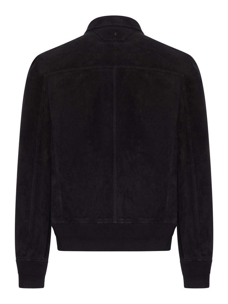 GIACCA BOMBER IN SUEDE