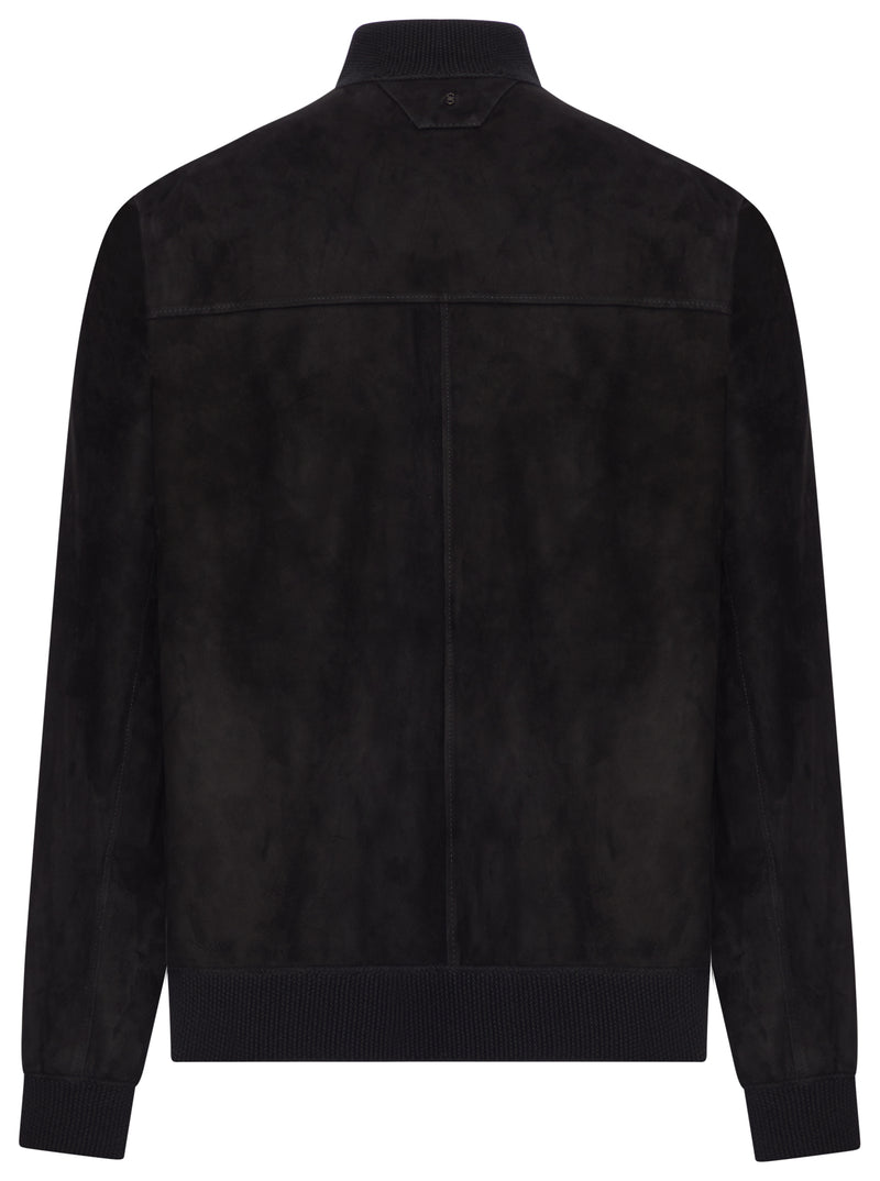 BOMBER A COLLO ALTO IN PELLE