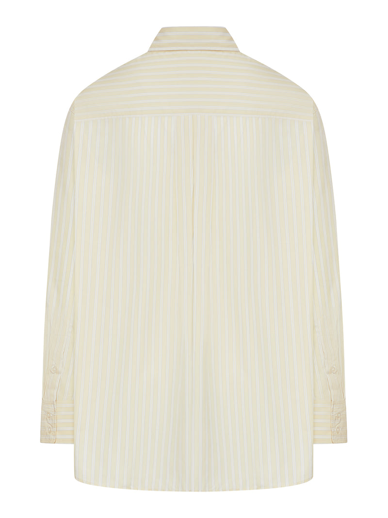 CAMICIA OVER IN COTONE CON TASCA APPLICATA