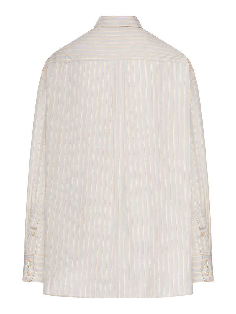 CAMICIA OVER IN COTONE CON TASCA APPLICATA